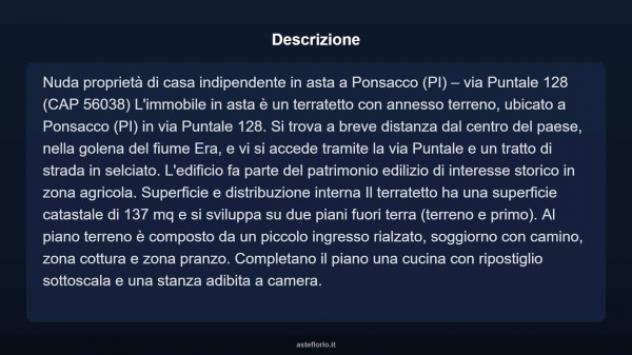 Immobile in asta di 137 m² in vendita a Ponsacco - Foto 5