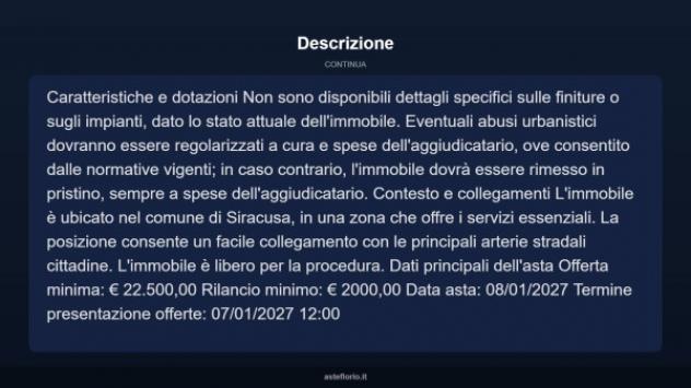 Immobile in asta di 40 m² in vendita a Siracusa - Foto 5
