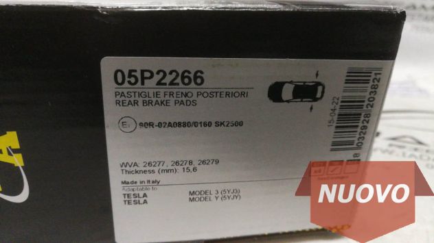 Pastiglie Freno Post Tesla Model 3 - Y 800824400B - Foto 3
