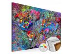 Quadro Di Sughero In 3 Parti Mappamondo Supercolor Arredalacasa
