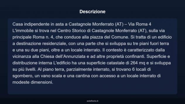 Immobile in asta di 264 m² con più di 5 locali in vendita a Castagnole Monferrato - Foto 9
