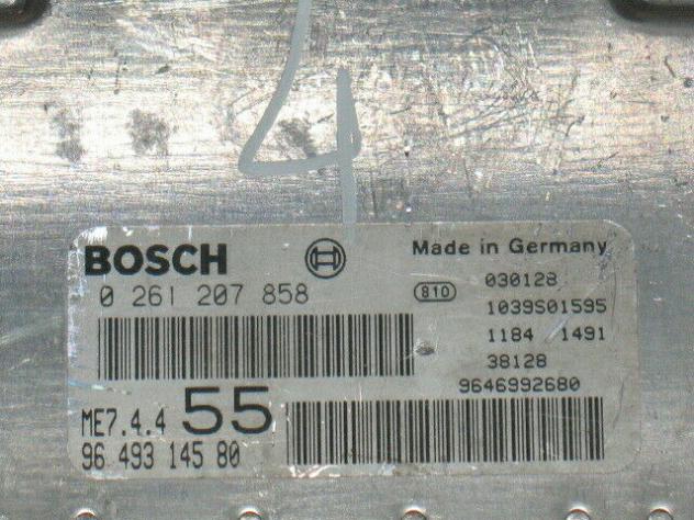 0261207858 ECU PEUGEOT CITROEN C3 1.6 0261207858 9649314580 ME7.4.4 55 - Foto 2