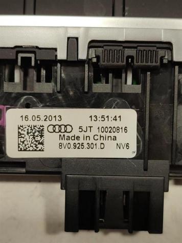 PULSANTIERA CENTRALE AUDI A3 Sportback (8V4) 8V0925301D CLH (1216) - Foto 5