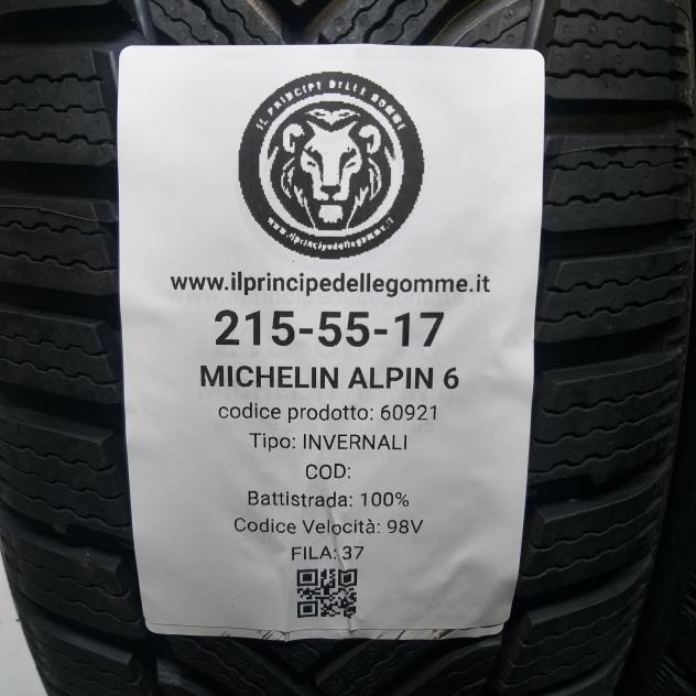 2 GOMME 215 55 17 MICHELIN A60921 - Foto 2