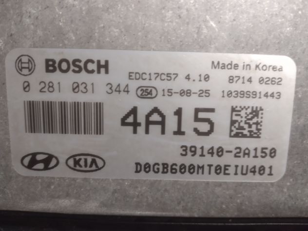 Centralina motore 0281031344 HYUNDAI i20 II (GB, IB) 391402A150 | 391402A150 | - Foto 9