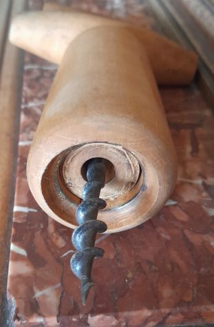 cavatappi in legno antico   in ottime condizioni cm .14 - Foto 2