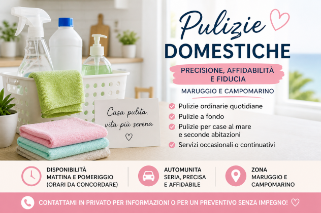 Pulizie domestiche