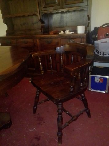 Tavolo rotondo in legno massello in arte povera - Foto 5
