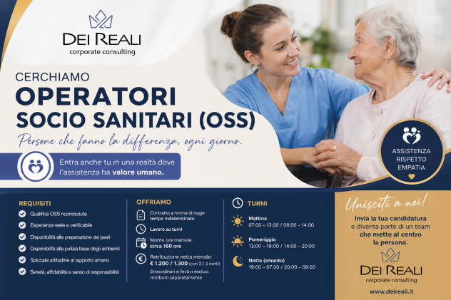 🩺 RICERCA OSS ABILITATI – PALESTRINA (RM) 🩺