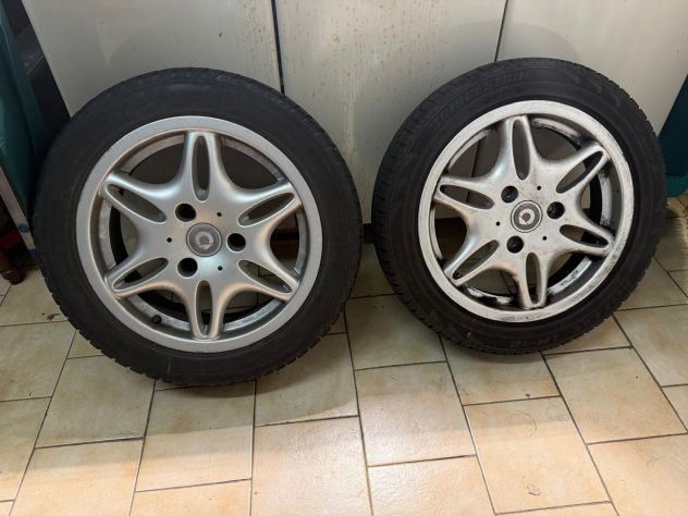 Treno ruote invernali Smart Fortwo 450 – Bridgestone Blizzak + cerchi originali - Foto 3