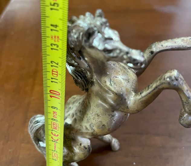 Scultura cavallino argento - Foto 5