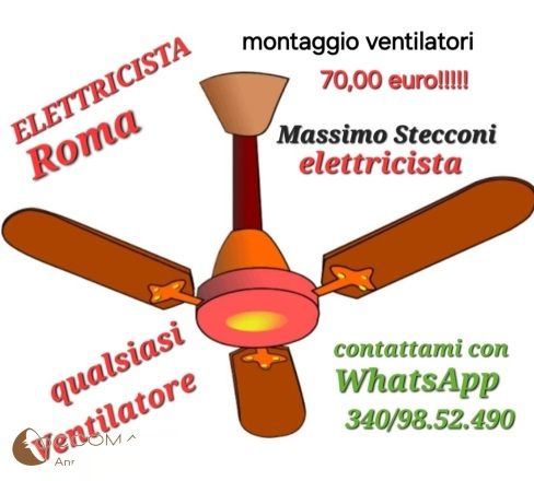 Montaggio ventilatori Roma - Foto 2