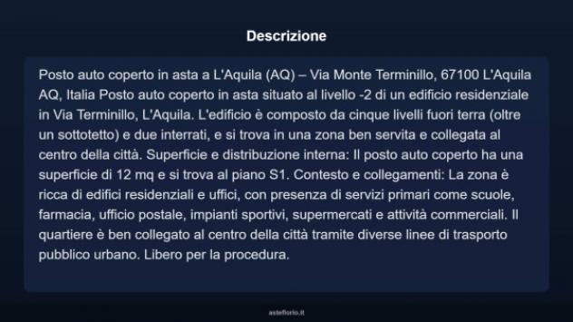 Immobile in asta di 12 m² in vendita a L'Aquila - Foto 3