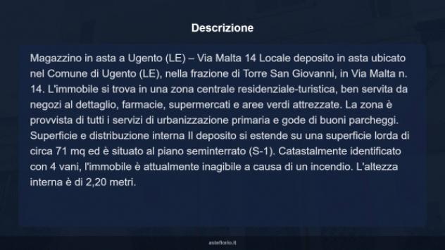 Immobile in asta di 71 m² in vendita a Ugento - Foto 6