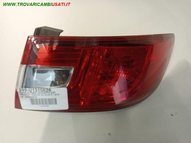FANALE POST. DX PARTE EST. 999-U1310626 Parti elettriche  Fanaleria  Fanali  Fanale post. dx. RENAULT - CLIO IV  01-10-2012 - 2019