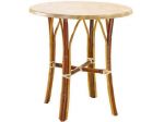 Tavoli cod 8147/x base in rattan piani in werzalit
