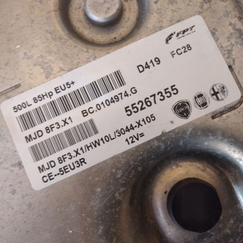 Centralina Motore FPT Fiat 500L 1.3 MJET MJD8F3.X1 55267355 HW10L - Foto 6