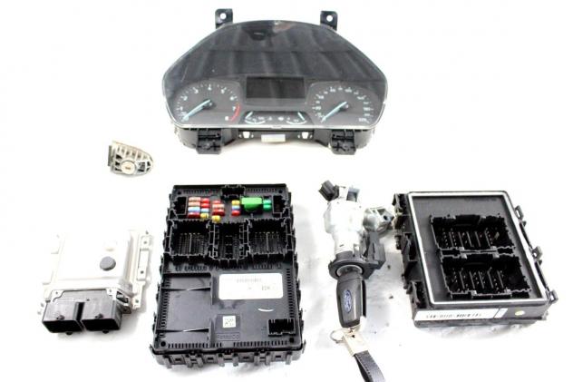H1B1-12A650-UB KIT ACCENSIONE AVVIAMENTO FORD FIESTA 1.1 B 63KW 5M 5P (2017) RICAMBIO USATO CON CENTRALINA MOTORE, QUADRO STRUMENTI, BLOCCHETTI CON CH - Foto 2