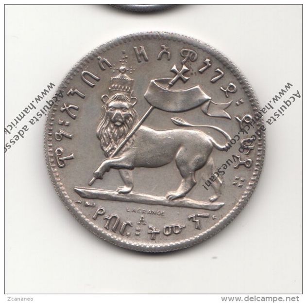 RIPRODUZIONE MONETA DELL'ETIOPIA MENELIK - MONETA FALSA - - Foto 2