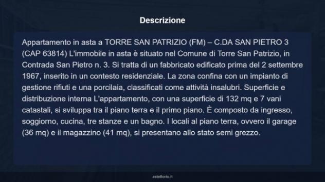 Immobile in asta di 132 m² con più di 5 locali e box auto in vendita a Torre San Patrizio - Foto 8