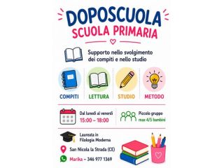 Doposcuola per bambini della scuola primaria