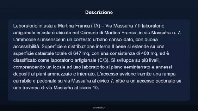 Immobile in asta di 400 m² in vendita a Martina Franca - Foto 3