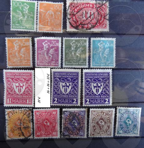 GERMANIA 1922 Lotto di 65+5 francobolli - Foto 2