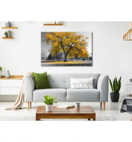 Quadro Alberi Gialli 90x60 E 120x80 ARREDALACASA - Foto 2