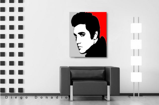 Quadro Elvis Presley dipinto a mano Pop Art