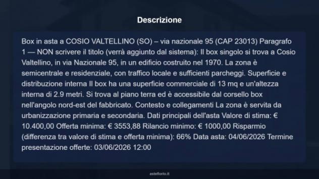 Immobile in asta di 13 m² in vendita a Cosio Valtellino - Foto 10