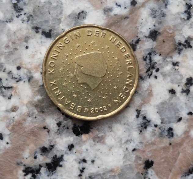 MONETA 20 CENTESIMI EURO DEL 2002 OLANDA - MAI CIRCOLATO -
