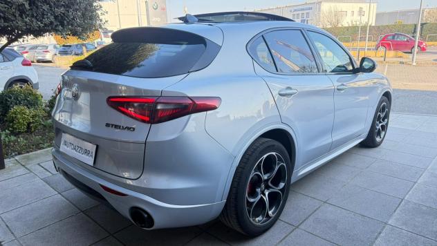 Alfa Romeo Stelvio 2.2 Turbodiesel 210 CV AT8 Q4 Veloce *TETTO, 20'', UNIPRO, TAGLIANDI, PROMO AZZURRA* - Foto 4