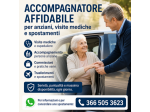 Accompagnatore affidabile per anziani, visite mediche e spostamenti