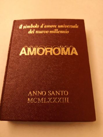 Pendente Crocifisso stilizzato la parola AMOROMA che si incrocia 1983 - Foto 3