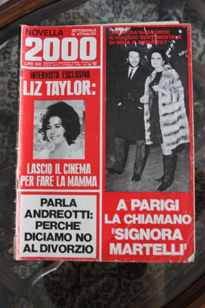 NOVELLA 2000 N.19 8 Maggio 1969 LIZ TAYLOR mina andreotti e N.40 3/10/1977 - Foto 4