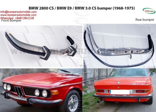 BMW 2800 CS E9 3.0 CS (1968-1975) bumpers and grill classic car - Foto 2