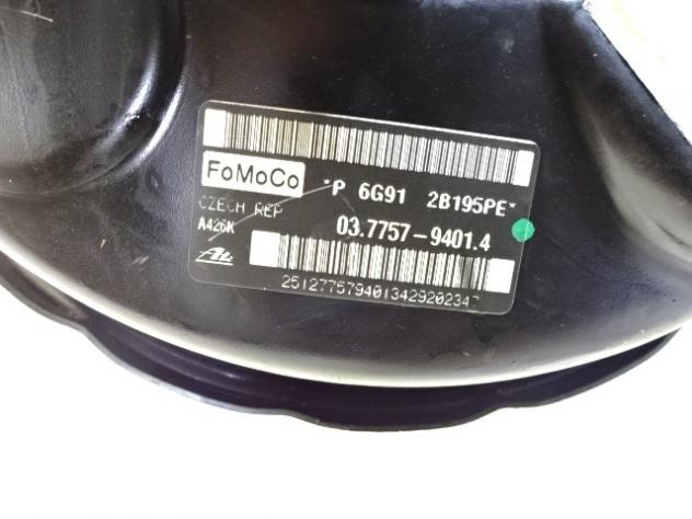 03.7757-9401.4 SERVOFRENO FORD S-MAX 2.0 D 103KW 6M 5P (2009) RICAMBIO USATO CON POMPA COMANDO FRENI CILINDRO MAESTRO E VASCHETTA P6G912B195PE - Foto 2