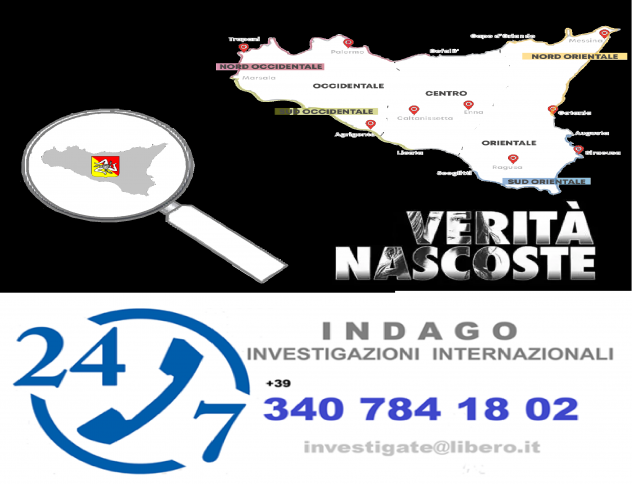 INDAGO INVESTIGATORE PRIVATO Investigazioni Private Sicilia ed Italia