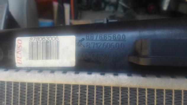 Radiatore Acqua motore DENSO FIAT Bravo 1.6 Mjt 2008 - Foto 5