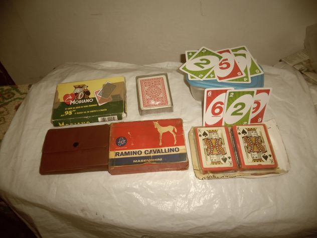Lotto  di mazzi di carte da gioco