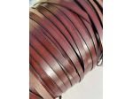 T87 Nastro in pelle a vegetale anilina brandy H 10 mm - L 200 mt