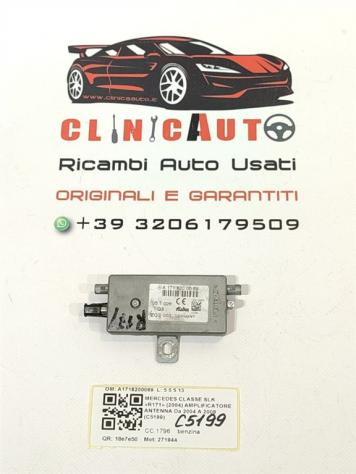 AMPLIFICATORE ANTENNA MERCEDES SLK W171 2° Serie A1718200089 271944 (0411)