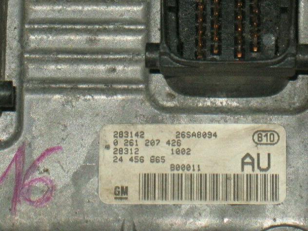 0261207426 ECU CENTRALINA OPEL AGILA 1.2 16V Z12XE 0261207426 24456865 - Foto 2