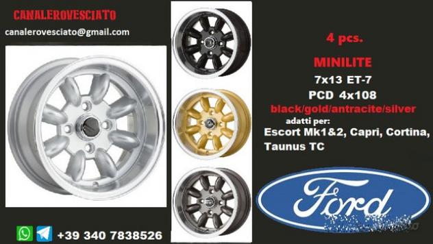 Minilite FORD PEUGEOT CITROEN SAAB 7x13 et-7 4x108