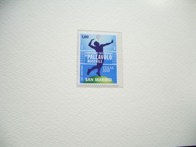 2010 francobolli repubblica san marino campionati mondiali dipallavolo maschile - Foto 2
