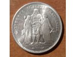MONETA   ARGENTO      5  FRANCS  HERCULE  1875