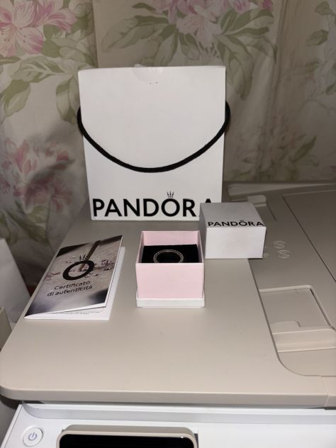 ANELLO NUOVO BELLISSIMO IN ARGENTO STERLING 925 E ZIRCONI BIANCHI”PANDORA”OR - Foto 9