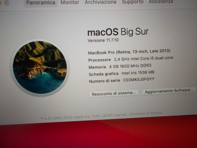 MACBOOK PRO RETINA 13  MAC OS BIG SUR - Foto 3