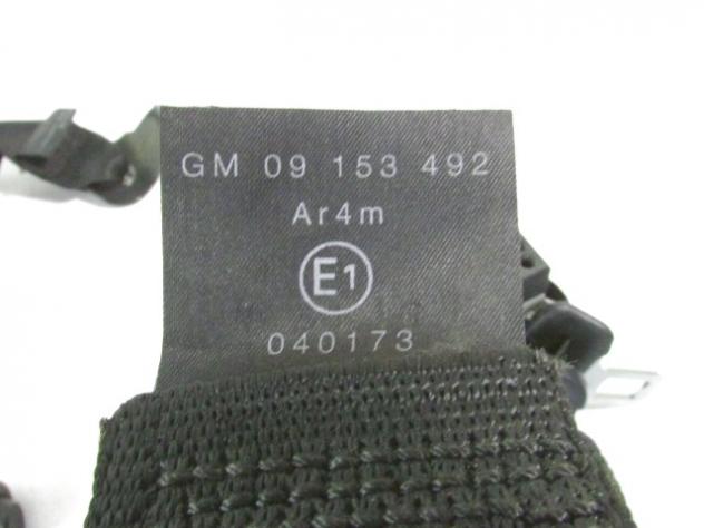 13128282 CINTURA DI SICUREZZA POSTERIORE DESTRA OPEL ASTRA G SW 1.7 D 55KW 5M 5P (2002) RICAMBIO USATO 09153492 - Foto 2