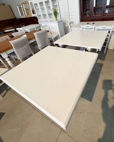 NUOVO TAVOLO FRATINO CM.180x100 all. 360 DI VERO LEGNO MASSELLO VARIE FINITURE - Foto 3